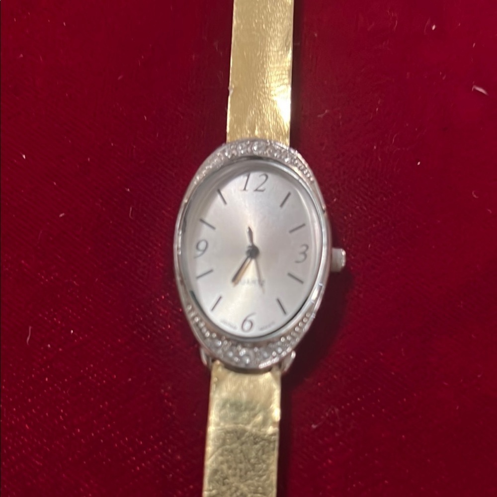 Elegant Gold and Silver Women's Watch